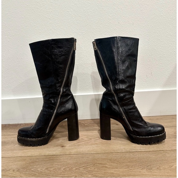 A.S.98 patent leather boots NEW size 9 - Picture 3 of 7